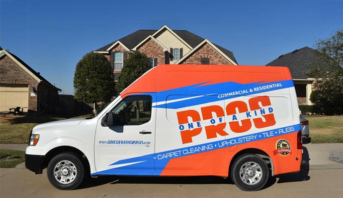 One of a Kind Pros service vehicle