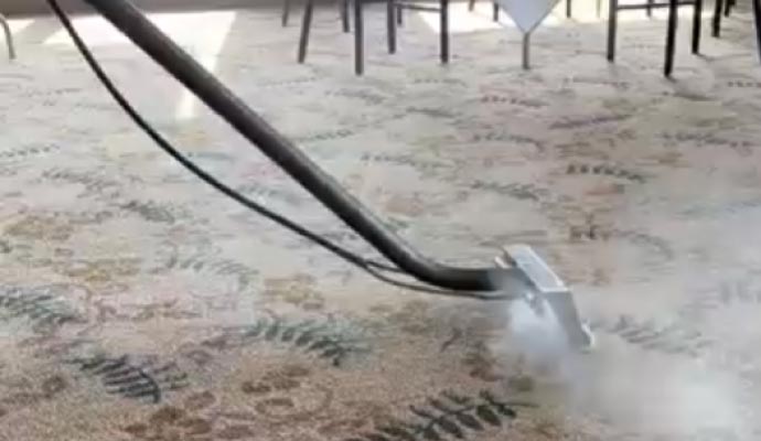 Steam carpet clean